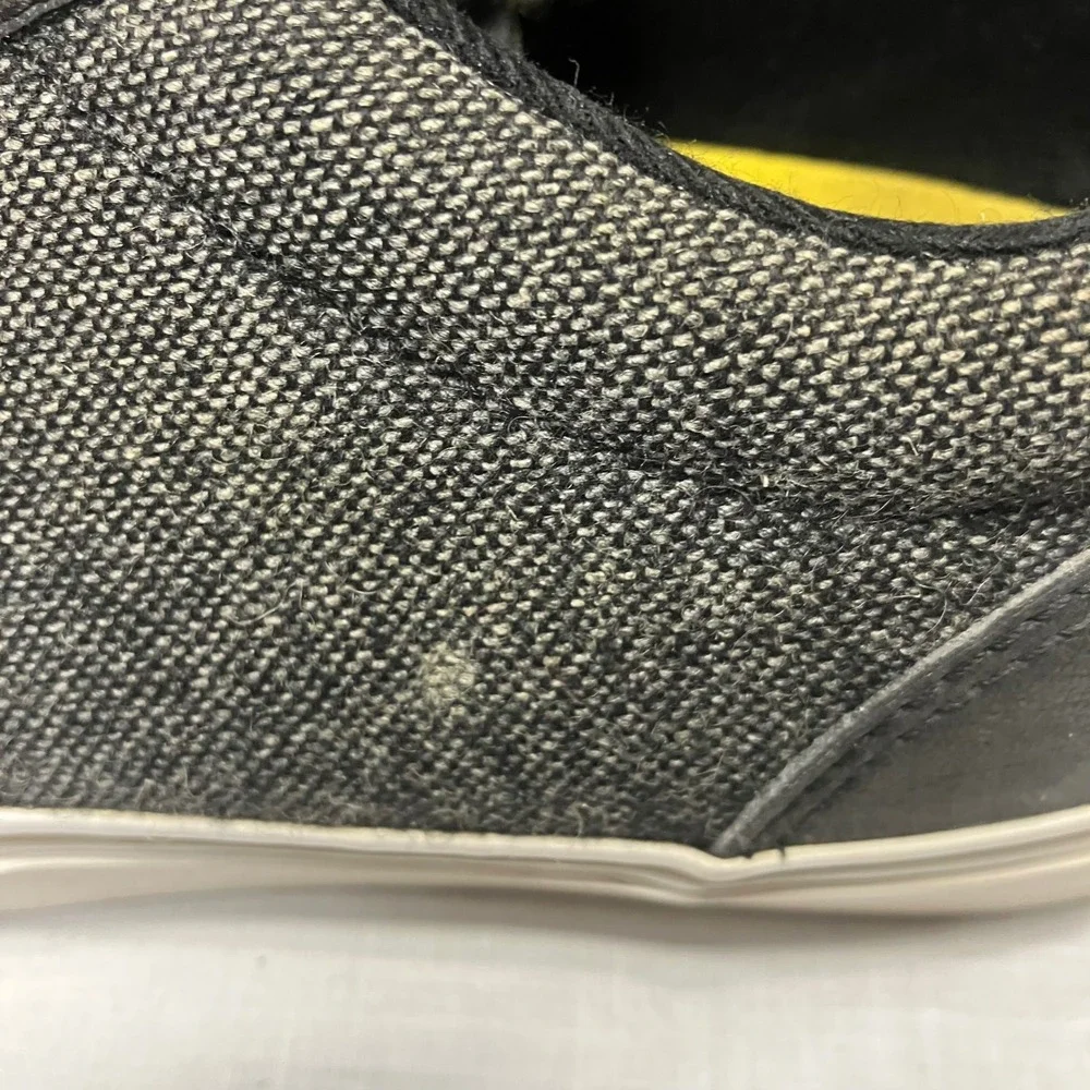 Vans Atwood Mens 9‎ Black Grey Low Top Skate Sneakers Brown Leather Accents